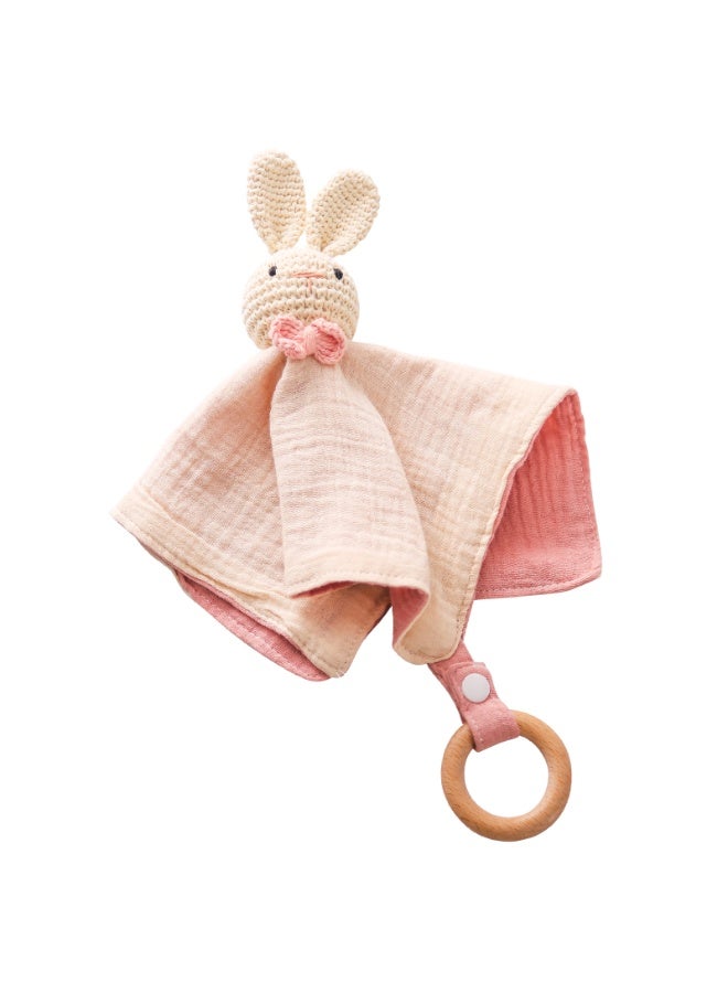 Bambimici Washcloths Muslin Cloths with Wooden Teething - Image 1