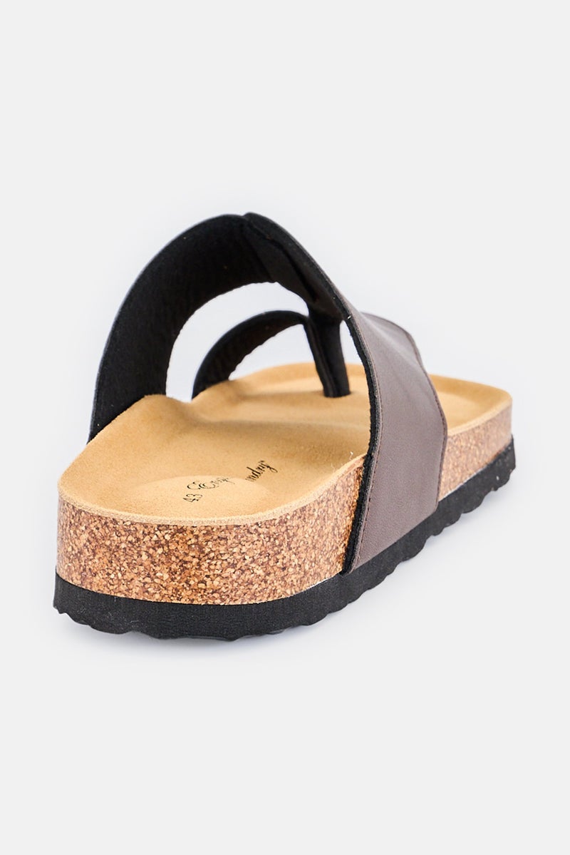 English Laundry Men Slip On Cork Sandal, Brown - Image 3