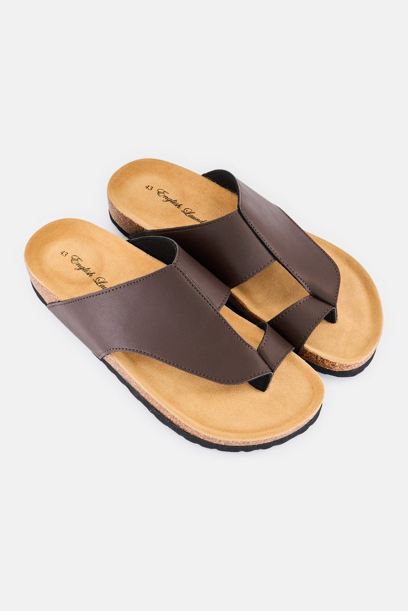 English Laundry Men Slip On Cork Sandal, Brown - Image 2