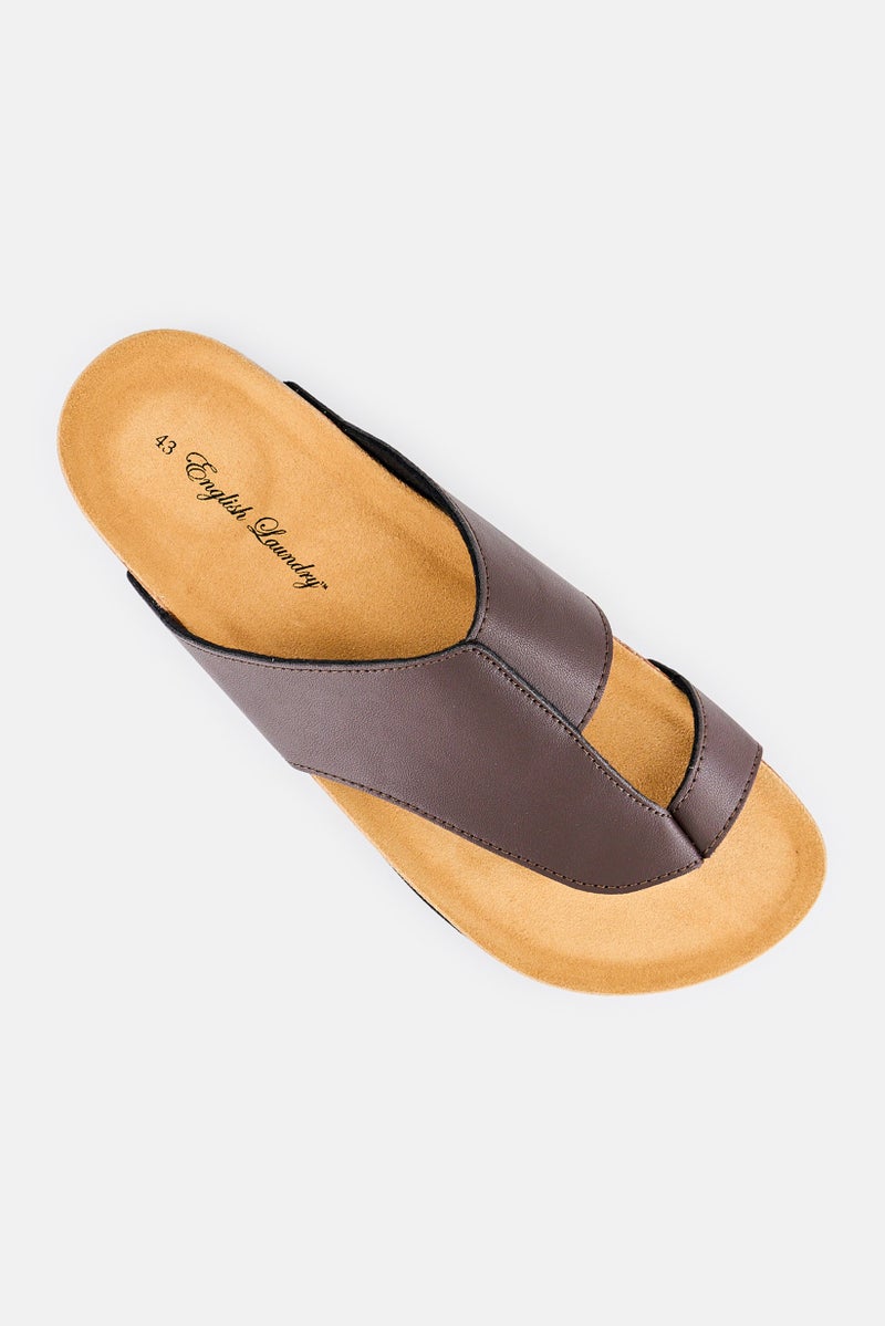 English Laundry Men Slip On Cork Sandal, Brown - Image 4