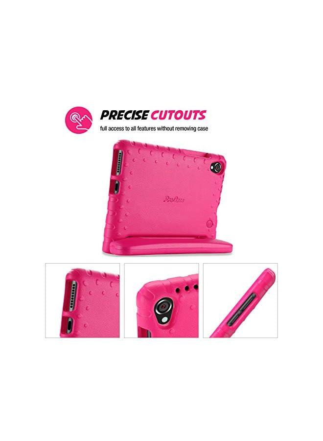 Procases Kids Case for Lenovo Tab M8(3rd) / Tab M8 HD LTE 2021 / Tab M8 HD/Smart Tab M8 / Tab M8 FHD 2019, Lightweight Shockproof Kids Friendly Case for Lenovo M8 8.0 Inch Tablet -Magenta - Image 3