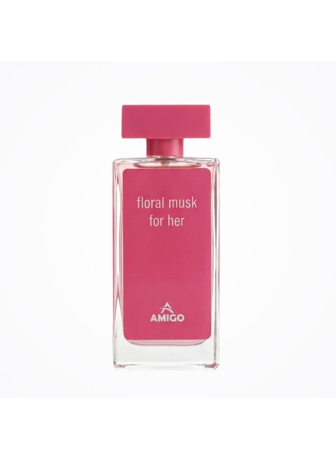 AMIGO Floral Musk For Her Eau De Parfum 100ml - Image 1