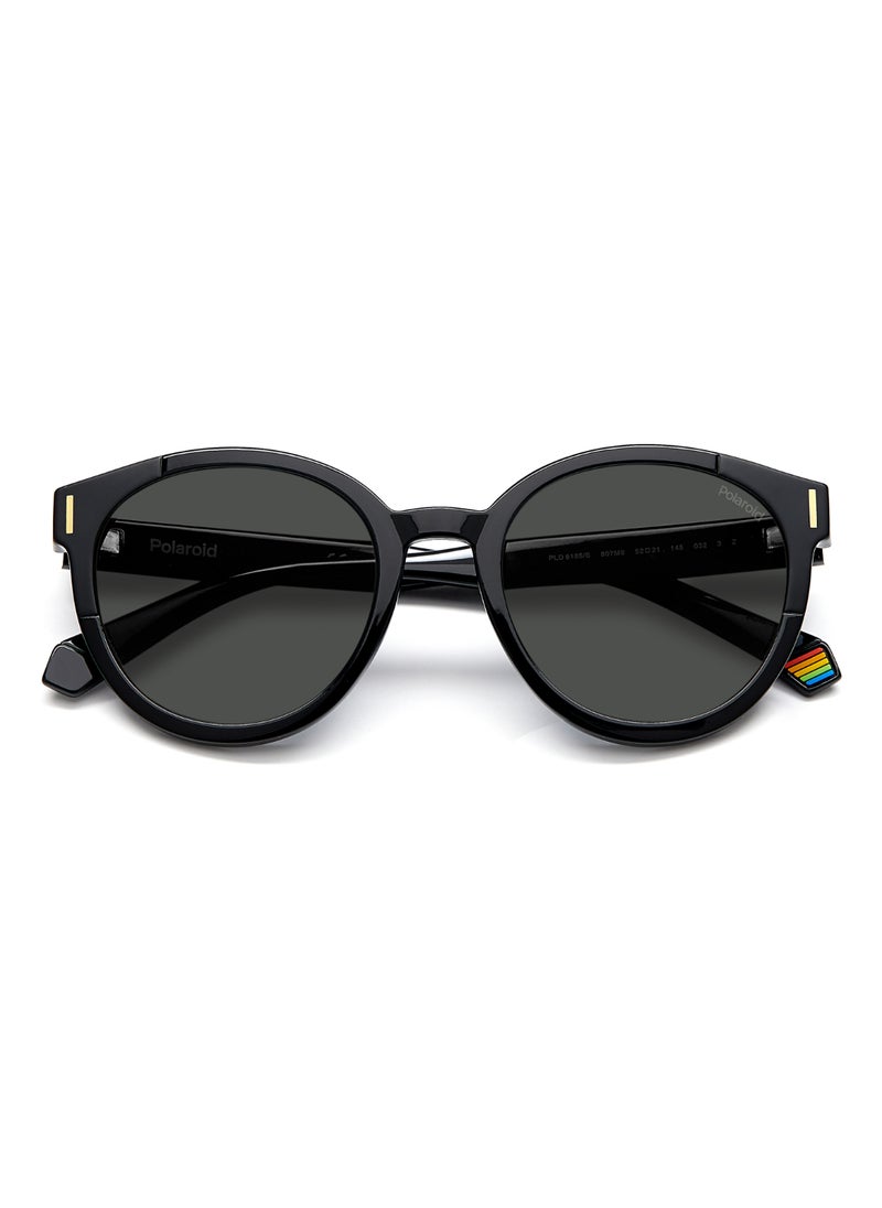 Polaroid Women's Polarized Sunglasses Pld 6185/S Grey 47 - Lens Size: 47.2 Mm - Black  - Image 4