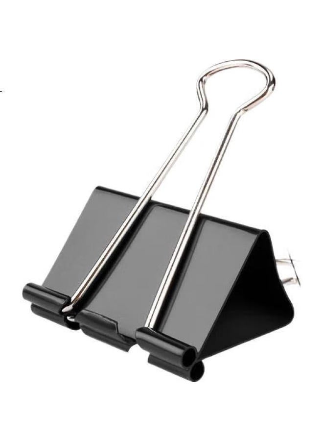 Befon Deyin 41Mm Large Black Binder Clips 3913, Multiple Sizes Paper Clips, Metal Clips, Long Tail Clips, Document Clips, Office Supplies, 24 Pieces/Tube - Image 2