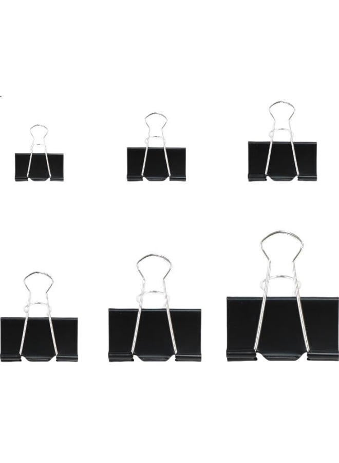 Befon Deyin 41Mm Large Black Binder Clips 3913, Multiple Sizes Paper Clips, Metal Clips, Long Tail Clips, Document Clips, Office Supplies, 24 Pieces/Tube - Image 3