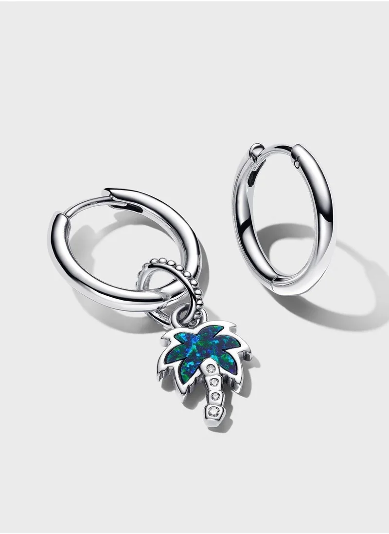 PANDORA Opalescent Green Palm Tree Dangle Charm