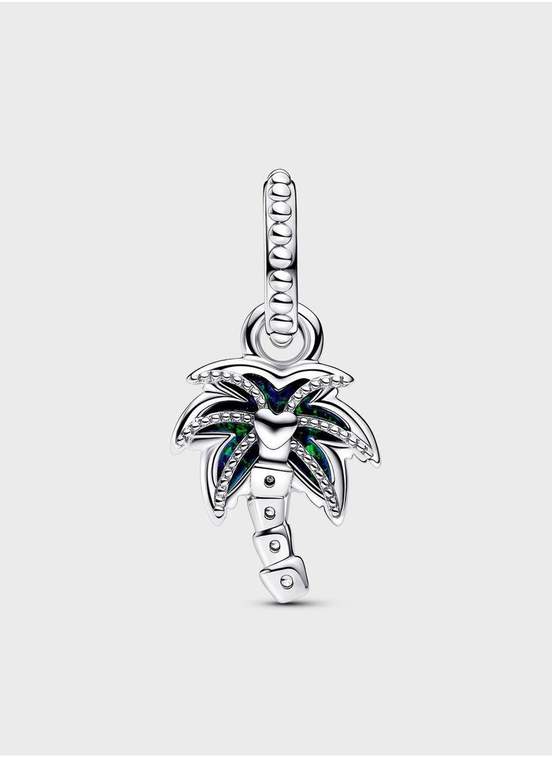 PANDORA Opalescent Green Palm Tree Dangle Charm  - Image 2