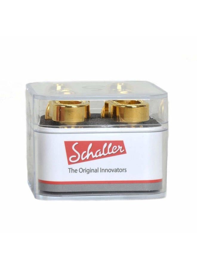 Schaller S Locks Guitar Strap Locks and Buttons (Pair) Gold - Image 2