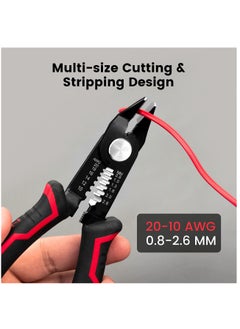 Generic Wire Cutters, 6-Inch Flush cutter with Supplementary Stripping, Cutting Pliers, Handy and Slim Diagonal Cutters, Side Cutting Pliers, Sharp Snip, Safety Lock  - Image 4