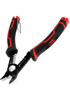 Generic Wire Cutters, 6-Inch Flush cutter with Supplementary Stripping, Cutting Pliers, Handy and Slim Diagonal Cutters, Side Cutting Pliers, Sharp Snip, Safety Lock  - Image 1