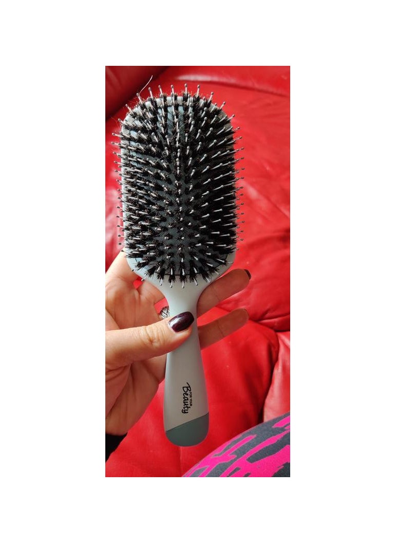ROSSMANN German Brand -For Your Beauty Paddle Hair brush - Gentle Detangling and Smoothing made in Germany  - Image 4