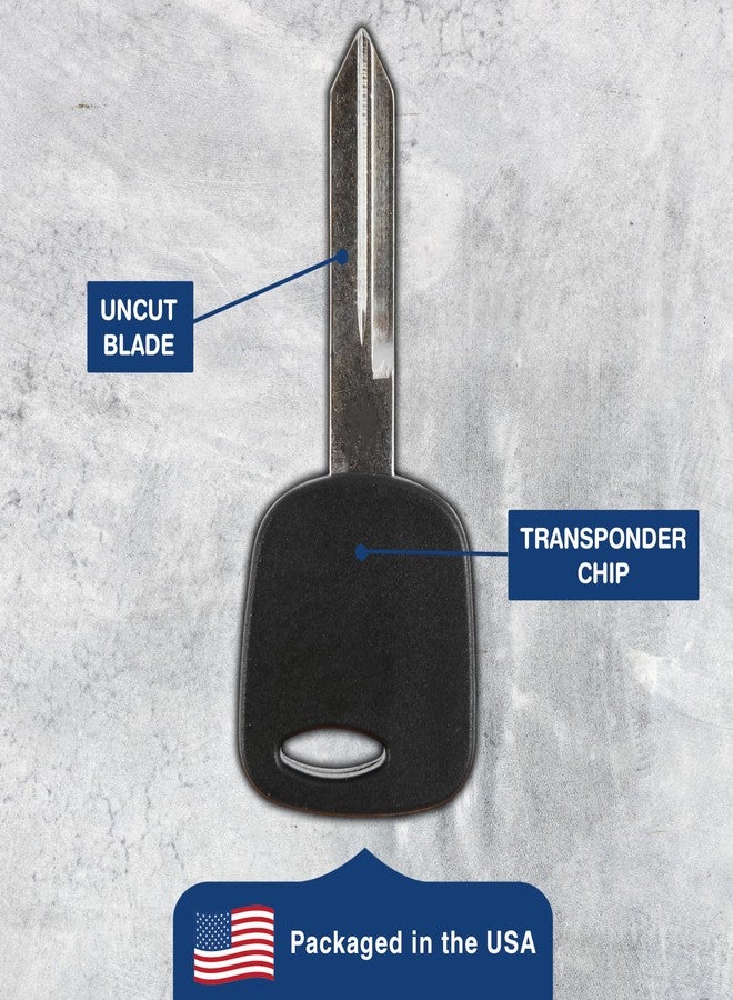 KeylessOption 2 Replacement Ignition Chipped Key Transponder Compatible with Ford 4C H72 - Image 5
