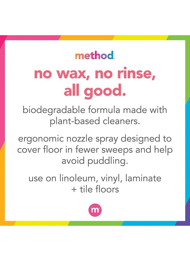 Method - Hardwood Floor Cleaner Squirt + Mop Bottle, Lemon Ginger, For Sealed Hardwood and Laminate Floors, 25 Fl Oz (Pack of 6) - Image 1