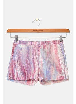 THE NORTH FACE Kids Girl Sportswear Fit Training Short, Purple combo  - Image 1
