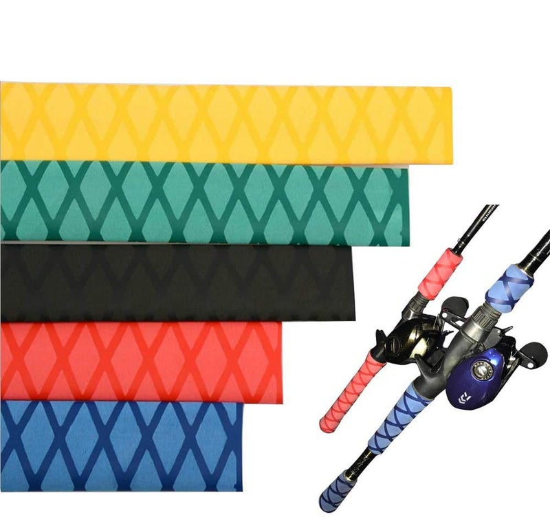 GREATFISHING Diameter: 25mm 30mm 35mm X-Tube Heat Shrink Sleeve Wrap Fishing Bulding Handle Cork Rod Grip with Non Slip Waterproof and Insulation 40 Inch Lengths Durable Repair(black 30) - Image 1