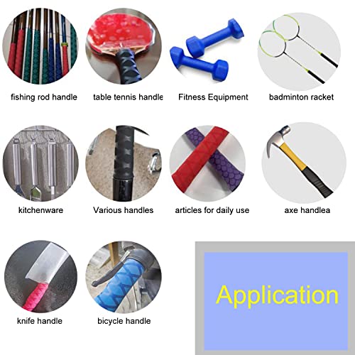 GREATFISHING Diameter: 25mm 30mm 35mm X-Tube Heat Shrink Sleeve Wrap Fishing Bulding Handle Cork Rod Grip with Non Slip Waterproof and Insulation 40 Inch Lengths Durable Repair(black 30) - Image 3
