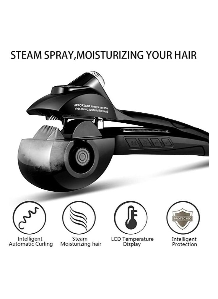 Generic - Automatic Hair Curler Electric Steam Hair Curler Ceramic Curling Iron Salon Professional Rotating Styling Steamer Curl Tools - Image 1