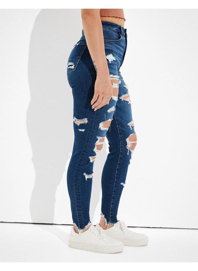 American Eagle AE Dream Ripped Curvy Highest Waist Jegging  - Image 5