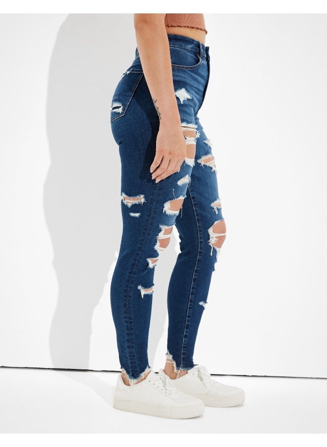 American Eagle AE Dream Ripped Curvy Highest Waist Jegging  - Image 5