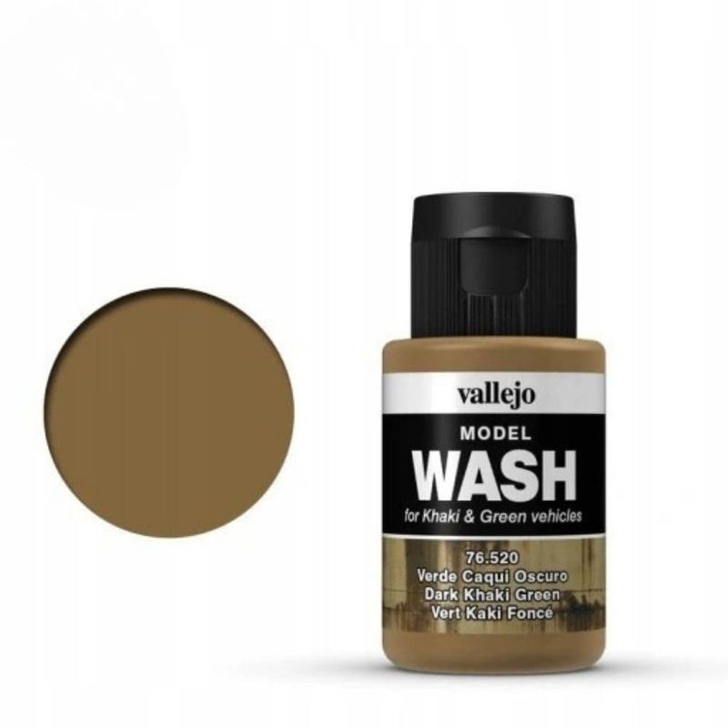 Vallejo - Wash FX | Dark Khaki Green 35 ml. (1.18 fl.oz.) | Designed for Khaki & Green Vehicles | Visual Realism for your Projects | Brush or Airbrush Use - Image 4