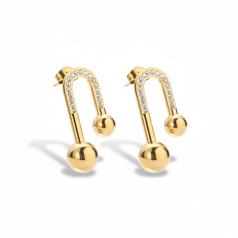 Bariq The Orbit Drop Earrings Tarnish Free - Image 1