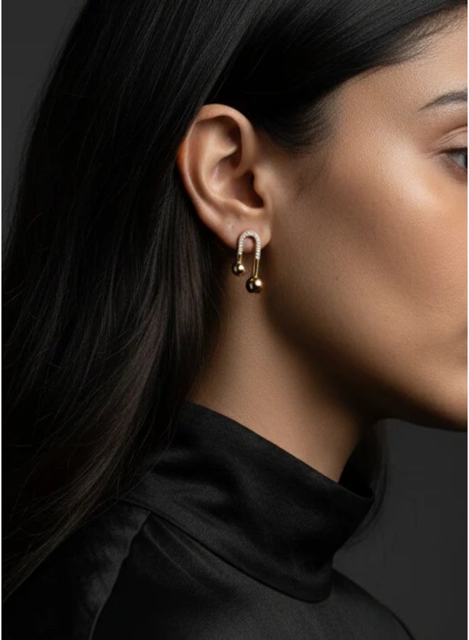 Bariq The Orbit Drop Earrings Tarnish Free - Image 3