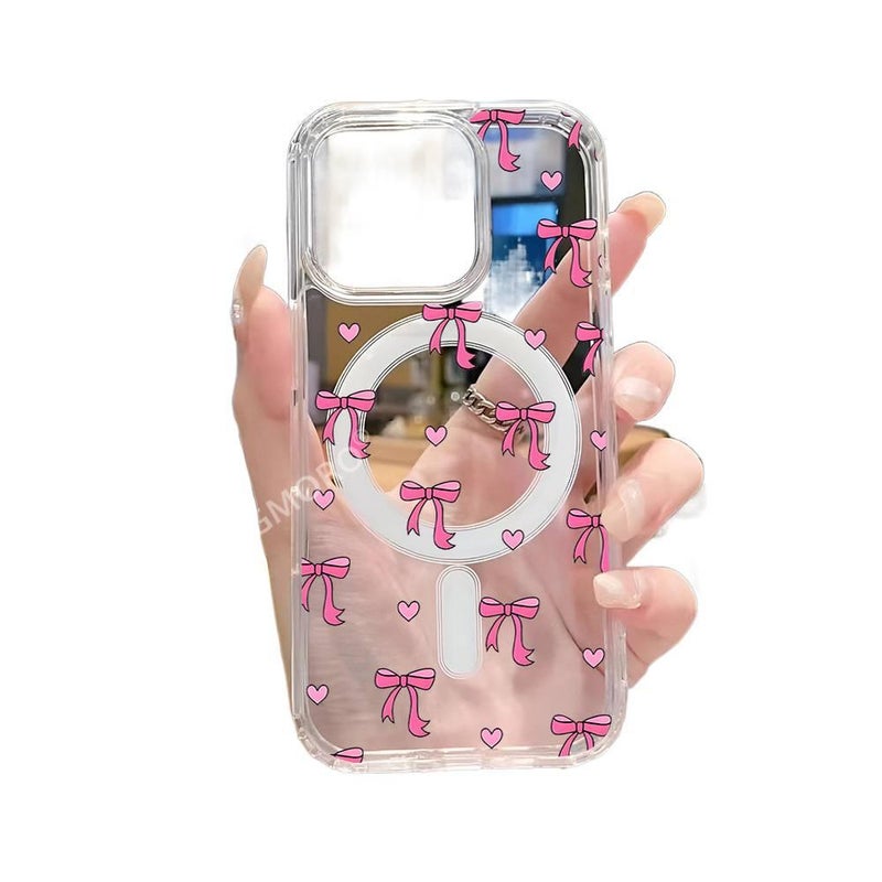 MagSafe Case | Shockproof | Drop Protection | Shockproof Cover for iPhone 12 | Black Acrylic - Image 1