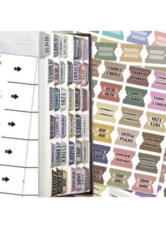 Cualfec علامات فهرس الكتاب المقدس للعهدين القديم والجديد لمسة نهائية لامعة بتصميم زهور 121 قطعة (Cbt003)  - Image 1