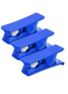 KASTWAVE PE Hose Cutter, 3 Pcs PTFE Tube Cutter Pipe Cutters Plastic Tubing Cutting Tool for Cutting Nylon PU PVC Plastic Tube and Hose Up to 3/4 Inch OD Tube (Blue)  - Image 1