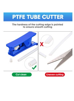 KASTWAVE PE Hose Cutter, 3 Pcs PTFE Tube Cutter Pipe Cutters Plastic Tubing Cutting Tool for Cutting Nylon PU PVC Plastic Tube and Hose Up to 3/4 Inch OD Tube (Blue)  - Image 2