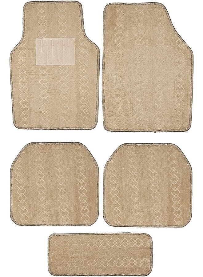 VITALY مجموعة سجادات أرضية السيارة، 104 قطعة، لون بيج - Image 1