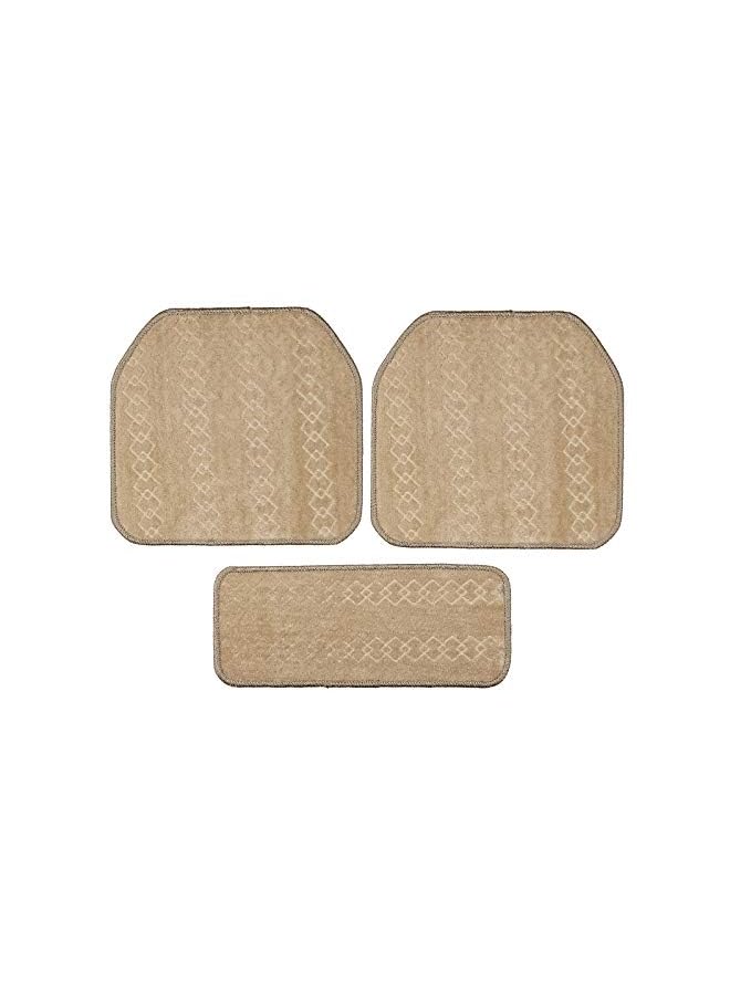 VITALY مجموعة سجادات أرضية السيارة، 104 قطعة، لون بيج - Image 3