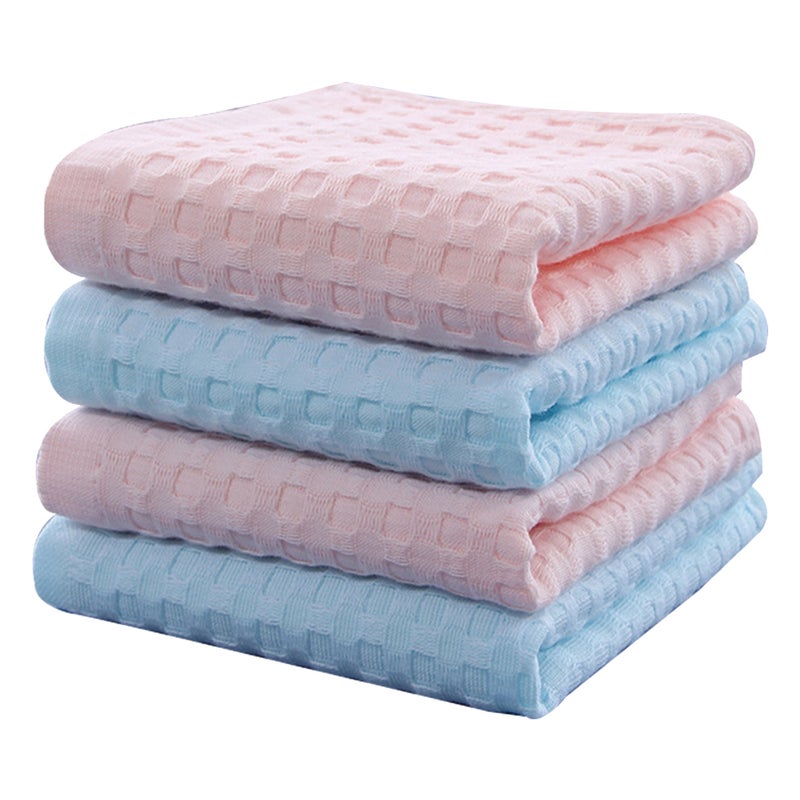 8 pcs Cotton Towel Style Color Face Cloth Washcloth Bathroom Accessory Bath Supply for Home ( , ) - Image 1
