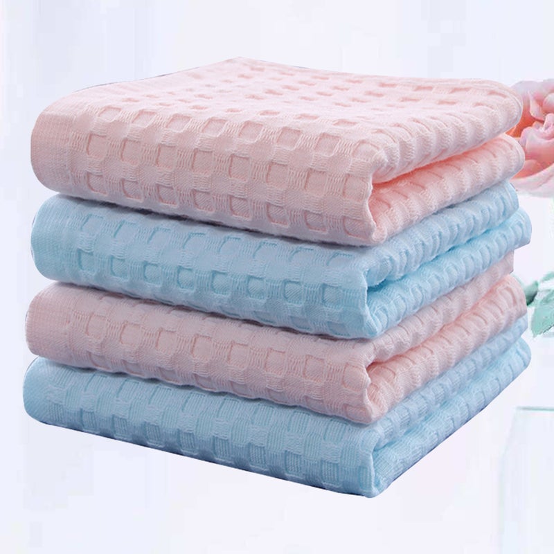 8 pcs Cotton Towel Style Color Face Cloth Washcloth Bathroom Accessory Bath Supply for Home ( , ) - Image 2