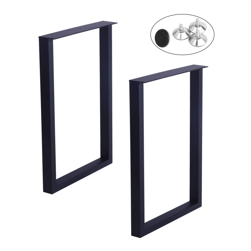 MBQQ Furniture Legs 28Height 177Wide Rustic Decory Square Tube Table LegsHeavy Duty Metal Desk LegsDining Table LegsIndustrial Modern DIY Iron Bench Legs