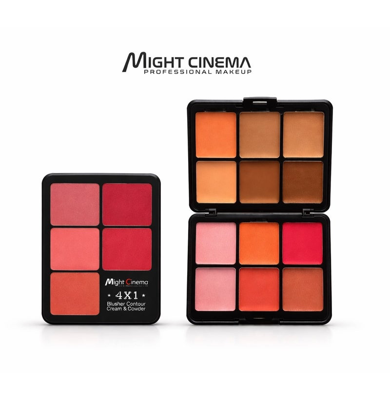 Blush with cream & powder contour by might cinema