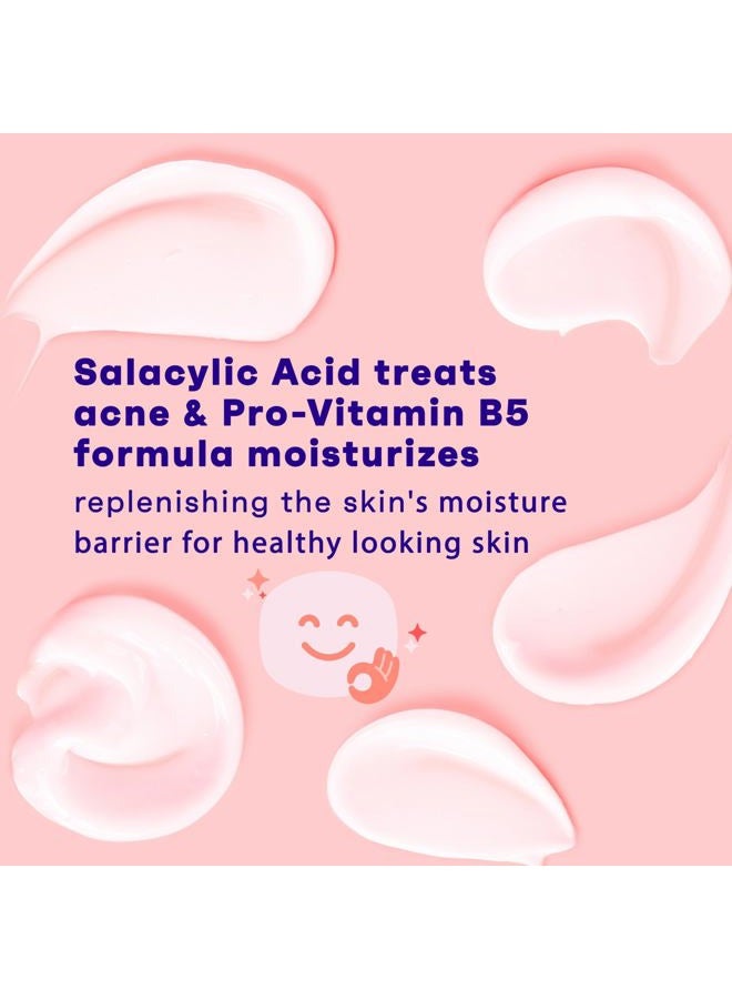 Clean & Clear مرطب وجه خالي من الزيت ذو تأثير مزدوج من إيسينشالز، علاج حب الشباب بحمض الساليسيليك مع برو-فيتامين B5 يرطب أثناء معالجة حب الشباب ويساعد في منع ظهور البثور، 4 أونصة سائلة، 3 عبوات - Image 3