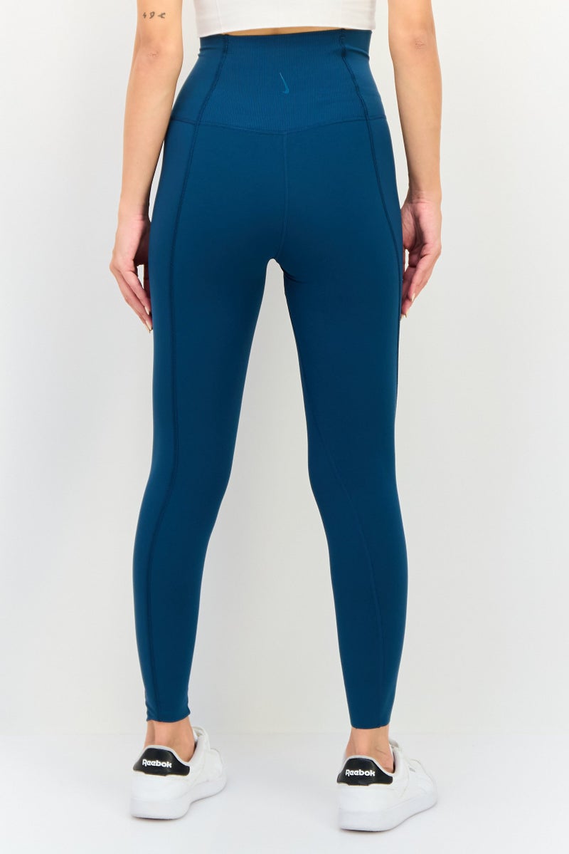 Nike ليغينغز يوغا ضيقة للنساء، أخضر مزرق - Image 4