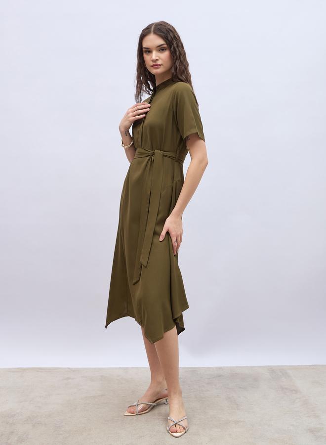 Styli Belted Midi Dress  - Image 3