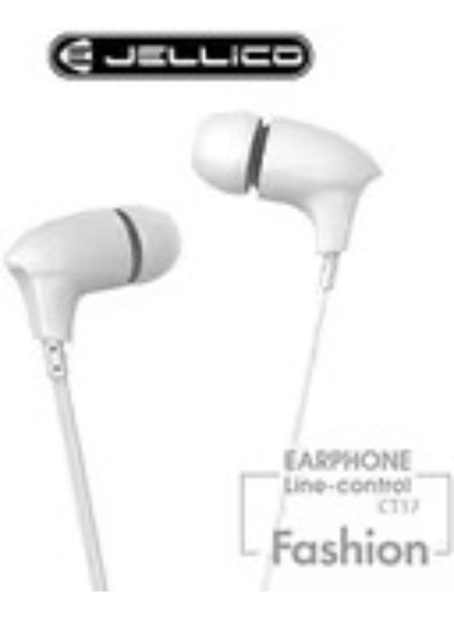 Jellico CT-17 Bass In-Ear Wired Earphone with 3.5mm Jack, Stereo Surround, Remote Control & Microphone - Image 1