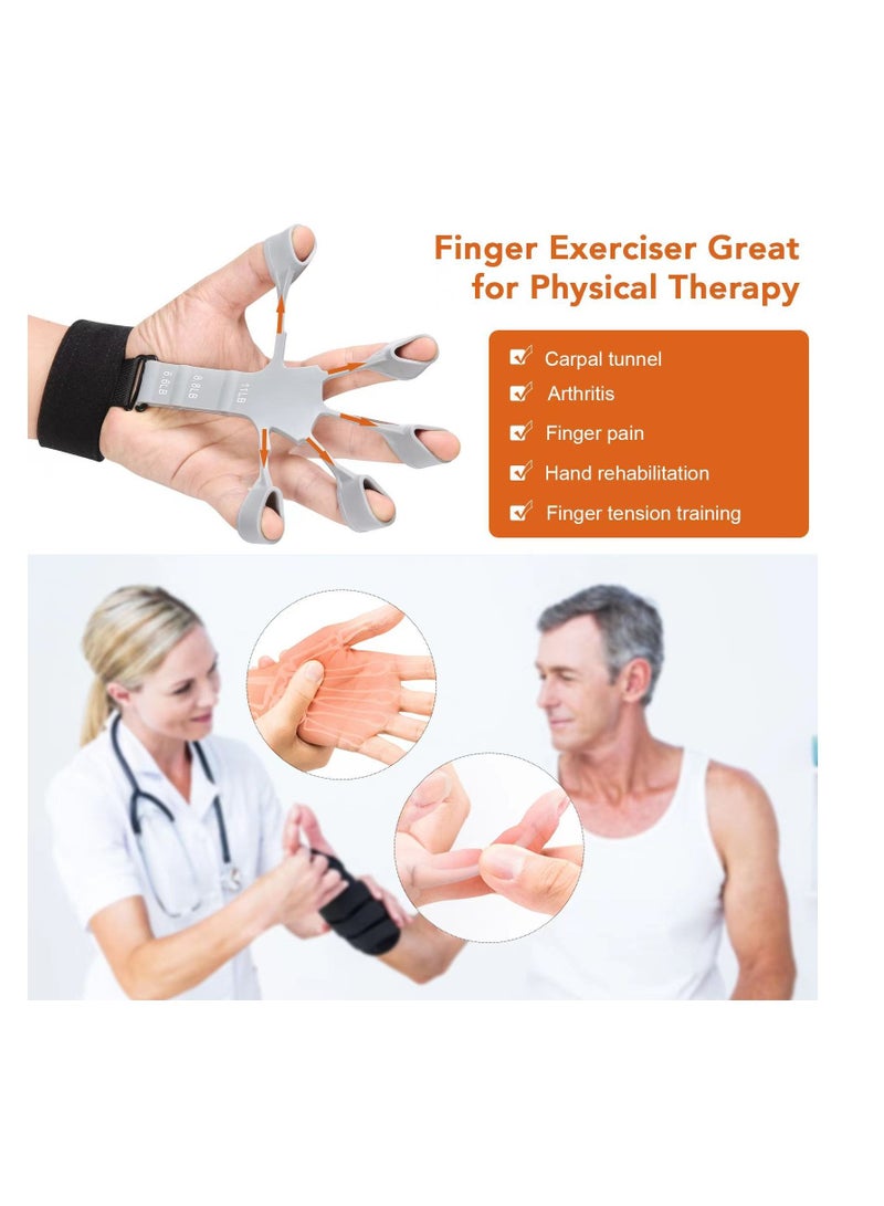 NIBEMINENT 2pcs Finger Exerciser Strengthener Grip Strength Trainer Guitar Hand Therapys and Training Device - Image 3