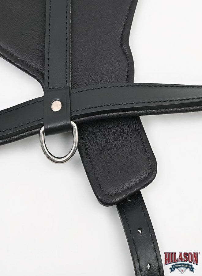 HILASON Black X Large HILASON Leather Dog Harness Padded Genuine Matching Leash | Walking with - Image 5