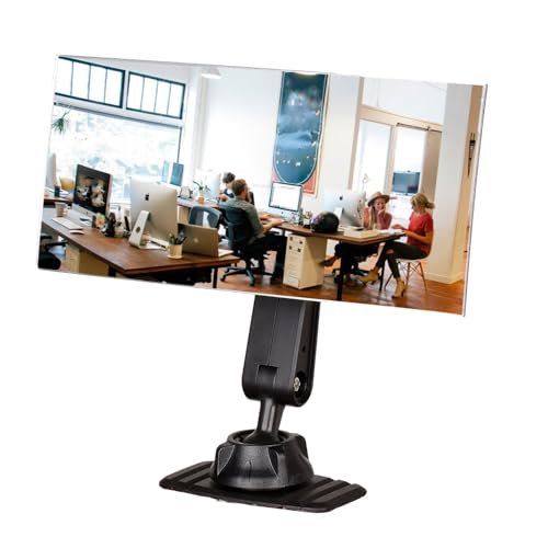 onsogi Acrylic Wide Angle Rear View Mirror for Cubicle Desk Computer PC Monitor to See Behind You, Stick-on Convex Mirror for Office Work Car Personal Safety and Security Decor Accessories - 1 Pack - Image 1