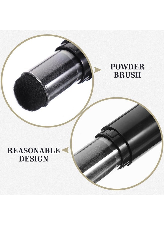 POPETPOP - Travel Makeup Brushes Makeup Sponge Brushes Face Blush Brush With Refillable Bottle Jar For Powder Cosmetics - Image 1