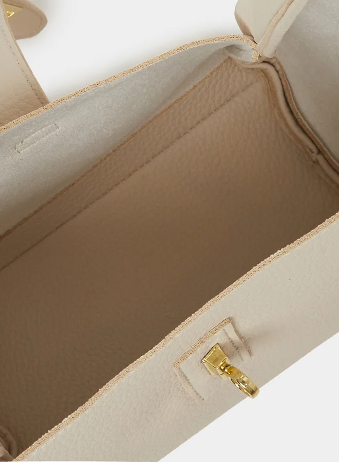 Styli Belted Front Handbag with Pouch