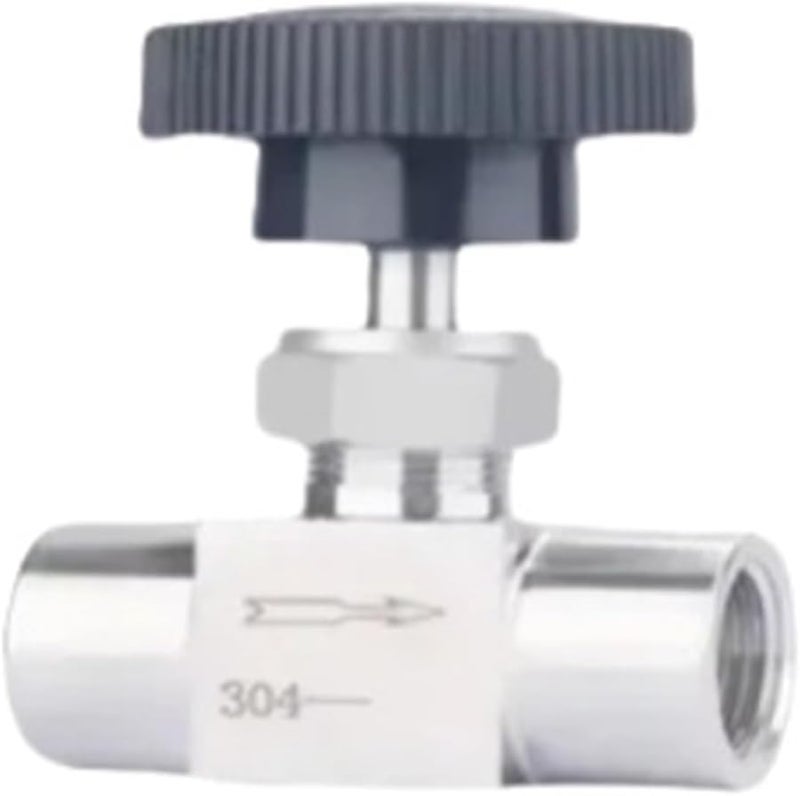 1 8 بوصة NPT صمام إبرة مباشر صمام كروي تنظيم التدفق أنثى × أنثى - Image 2