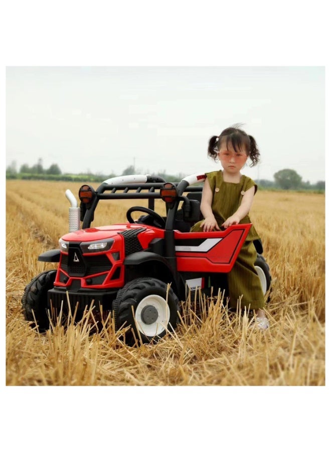 جرارات كهربائية للأطفال - جرار صغير يعمل بالبطارية مع جهاز تحكم عن بعد، سيارة لعبة كهربائية للأطفال - Image 2