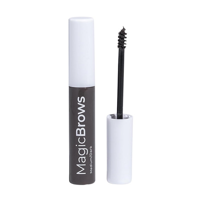 MCoBeauty Magic Brows Tinted Brow Gel in MediumDark Volumizing WaterResistant QuickDrying Buildable Formula for Natural to Bold Brows Vegan Cruelty Free