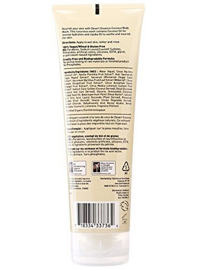 Desert Essence Body Wash Coconut 8 Oz - Image 3