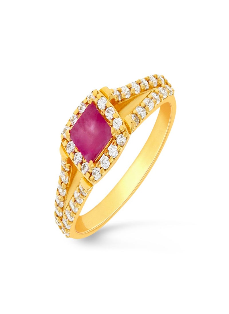 Malabar Gold and Diamonds 22 Carat 916 Purity Precia Gemstone Ring PRGGEN134RN1 for Women  - Image 1